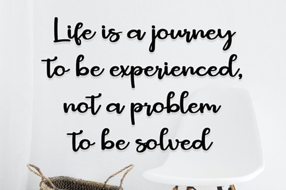 Positive Font PNG with transparent background - Preview 1