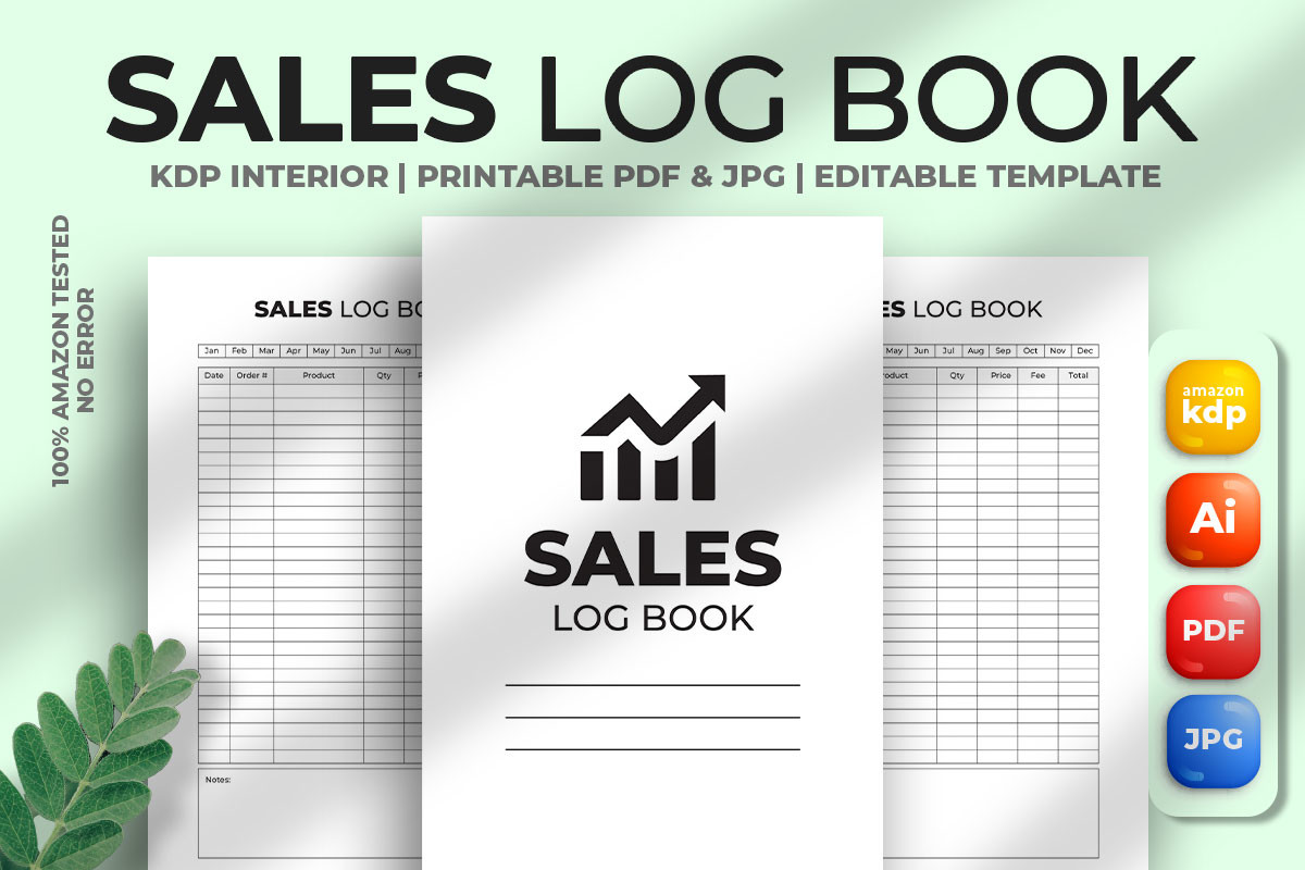 Sales Log Book KDP Interior Graphic by M9 Design · Creative Fabrica