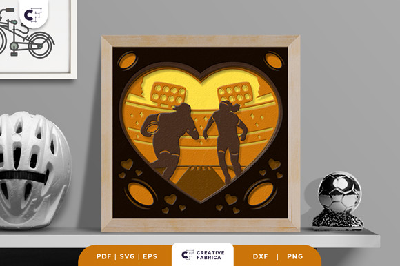 Women's Rugby 3D Layered Paper Cut SVG · Creative Fabrica