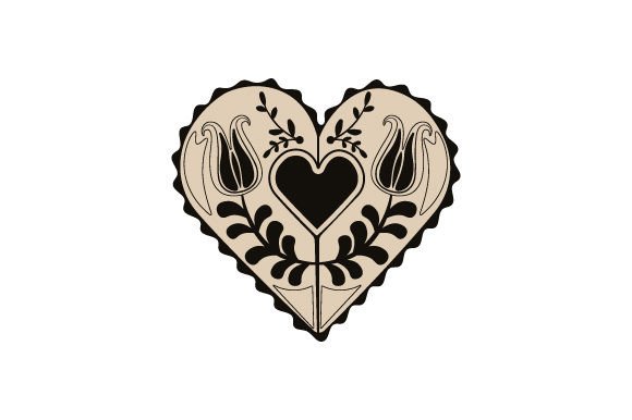 Folk Art Heart SVG Cut file by Creative Fabrica Crafts · Creative