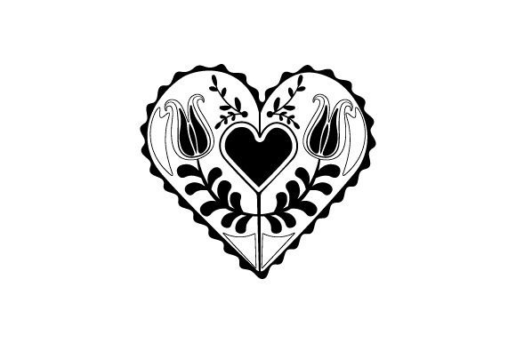 Folk Art Heart SVG Cut file by Creative Fabrica Crafts · Creative