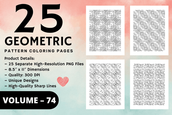 Adult Geometric Pattern Coloring Pages