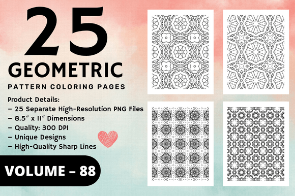 Adult Geometric Pattern Coloring Pages