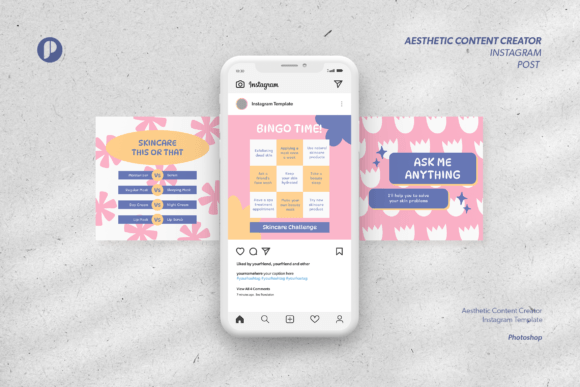 Aesthetic Content Creator Instagram Graphics