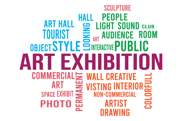Art Exhibition Word Cloud Design Graphic by Creative Design