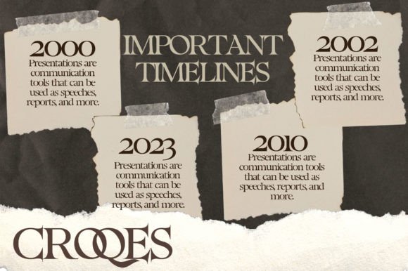 Croqes Font PNG with transparent background - Preview 3