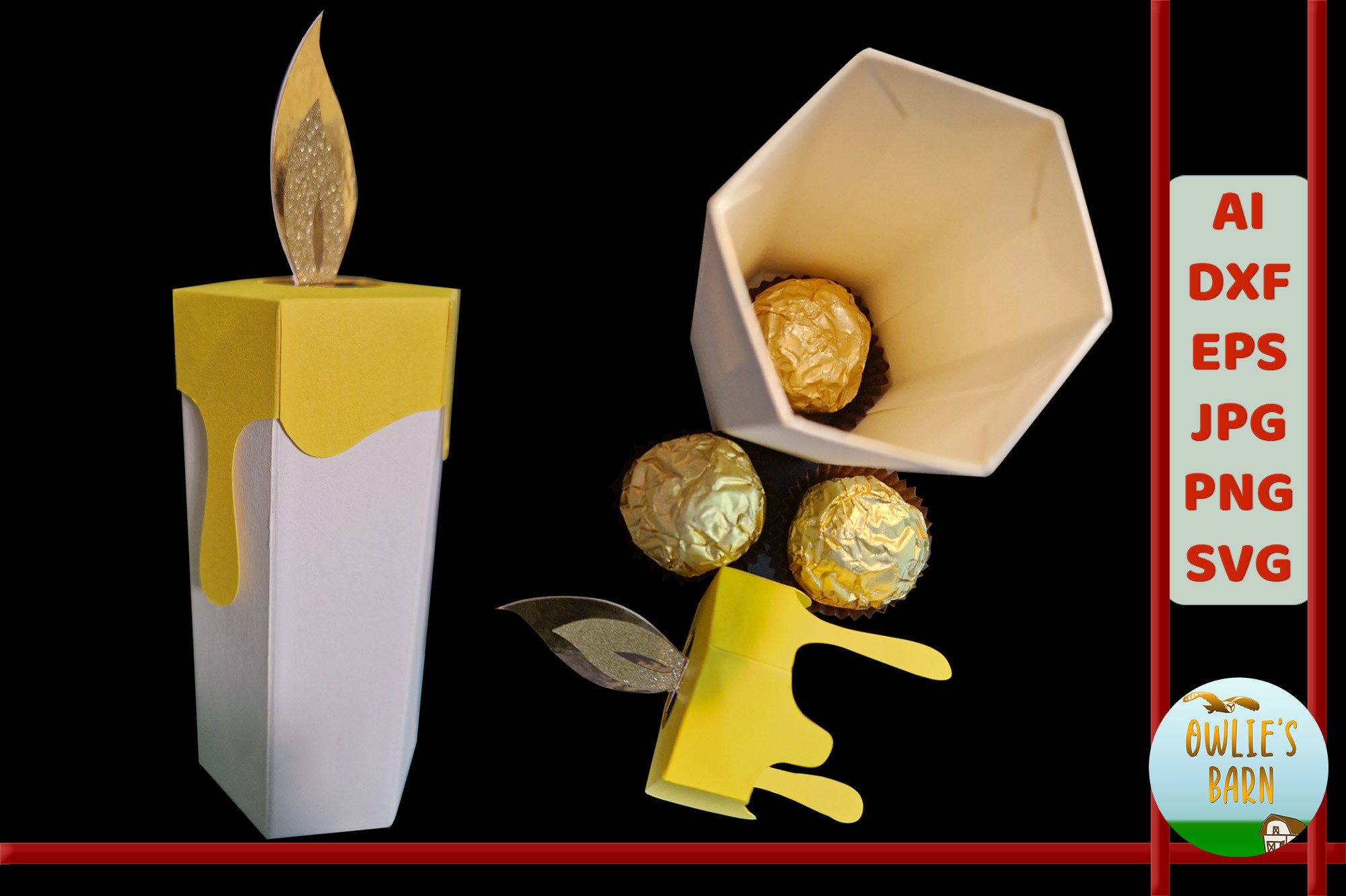Candle Candy Box · Creative Fabrica