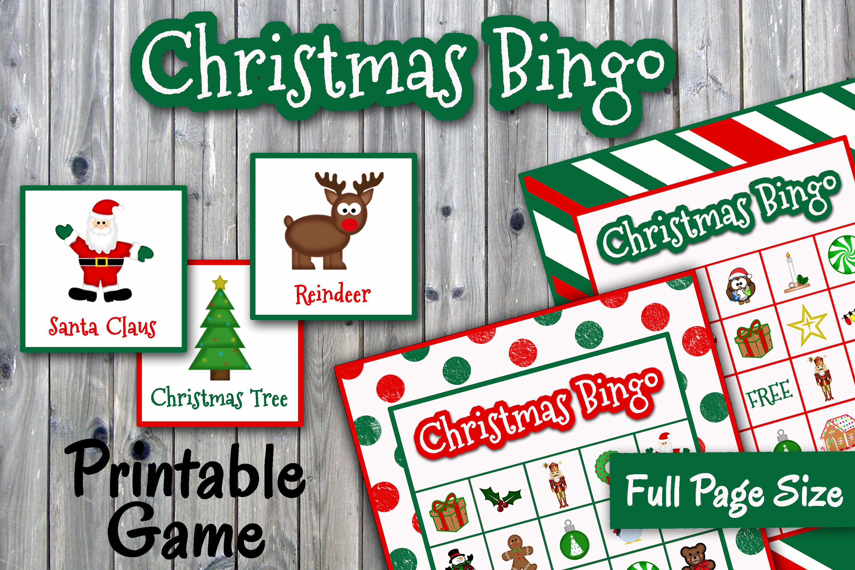 Christmas Bingo Printable Game - PDF