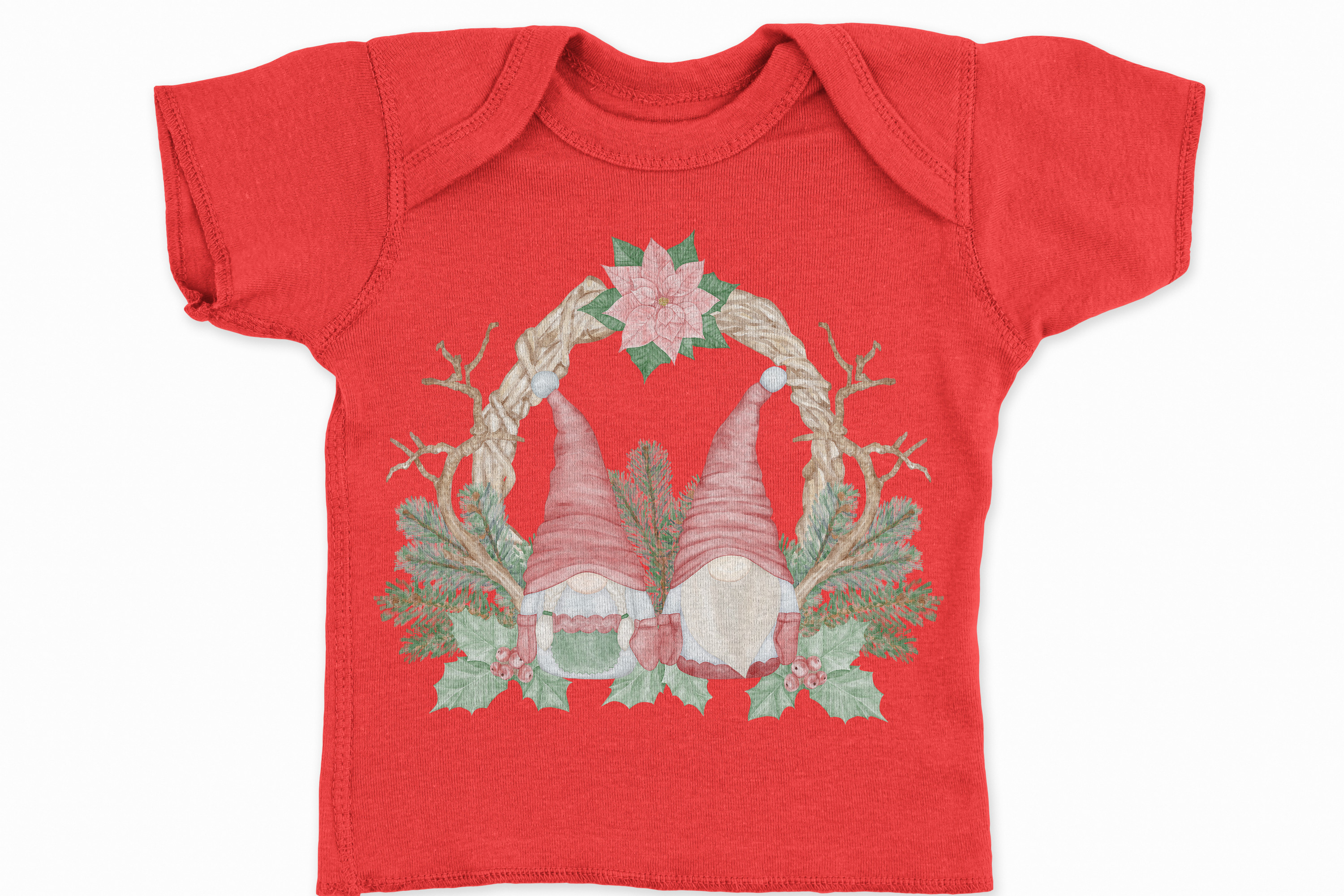 Christmas Watercolor Cliparts, Gnomes - photo 7
