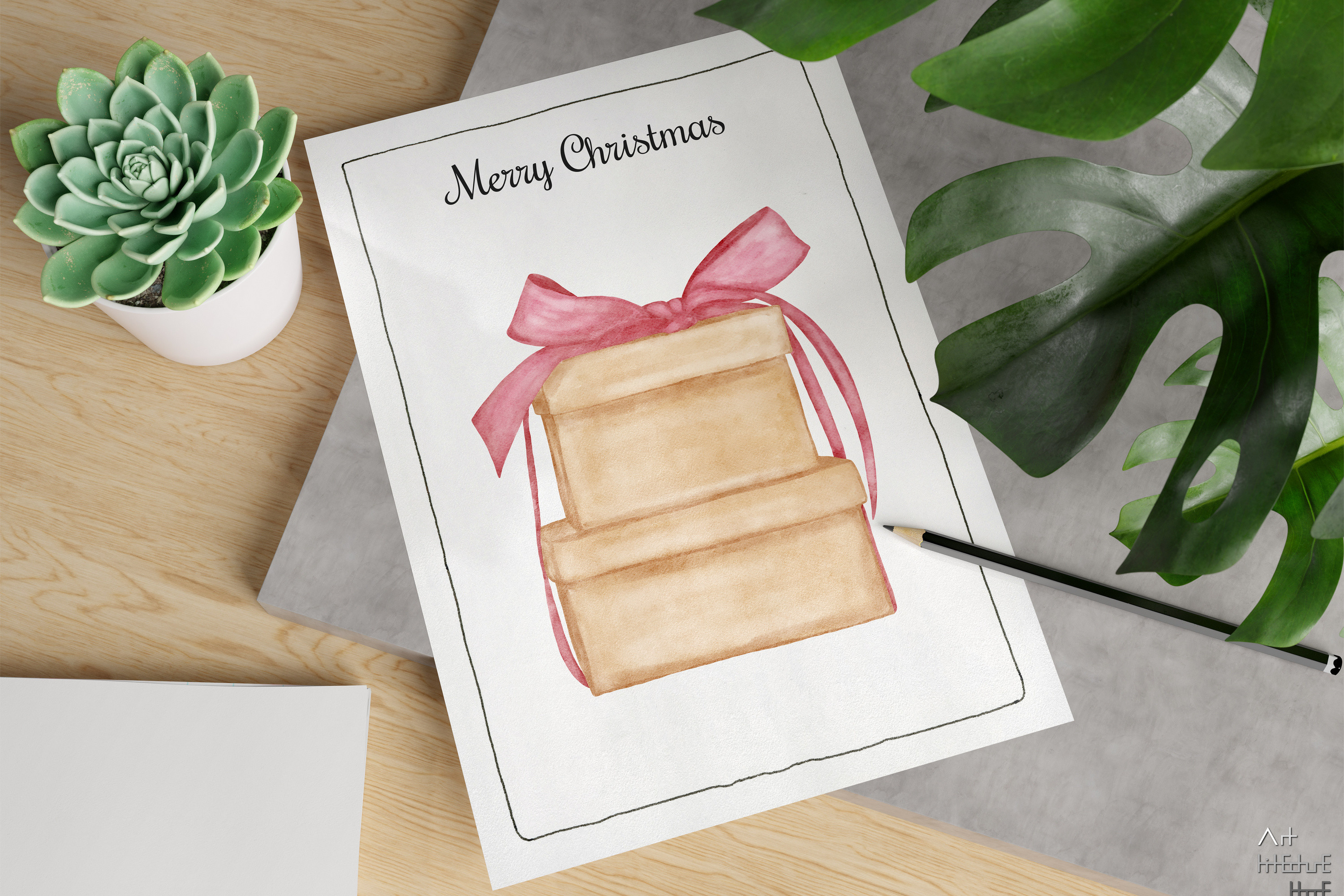 Christmas Watercolor Cliparts, Gnomes - photo 9