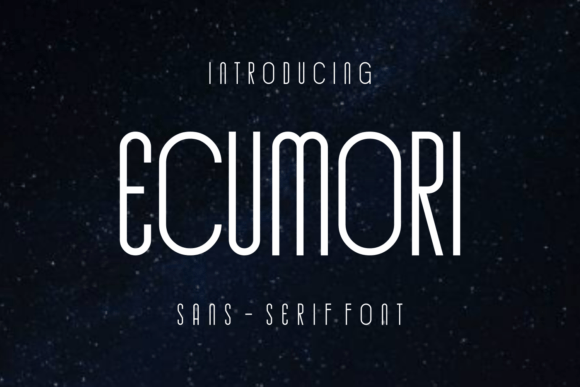 Ecumori Font PNG with transparent background - Preview 1