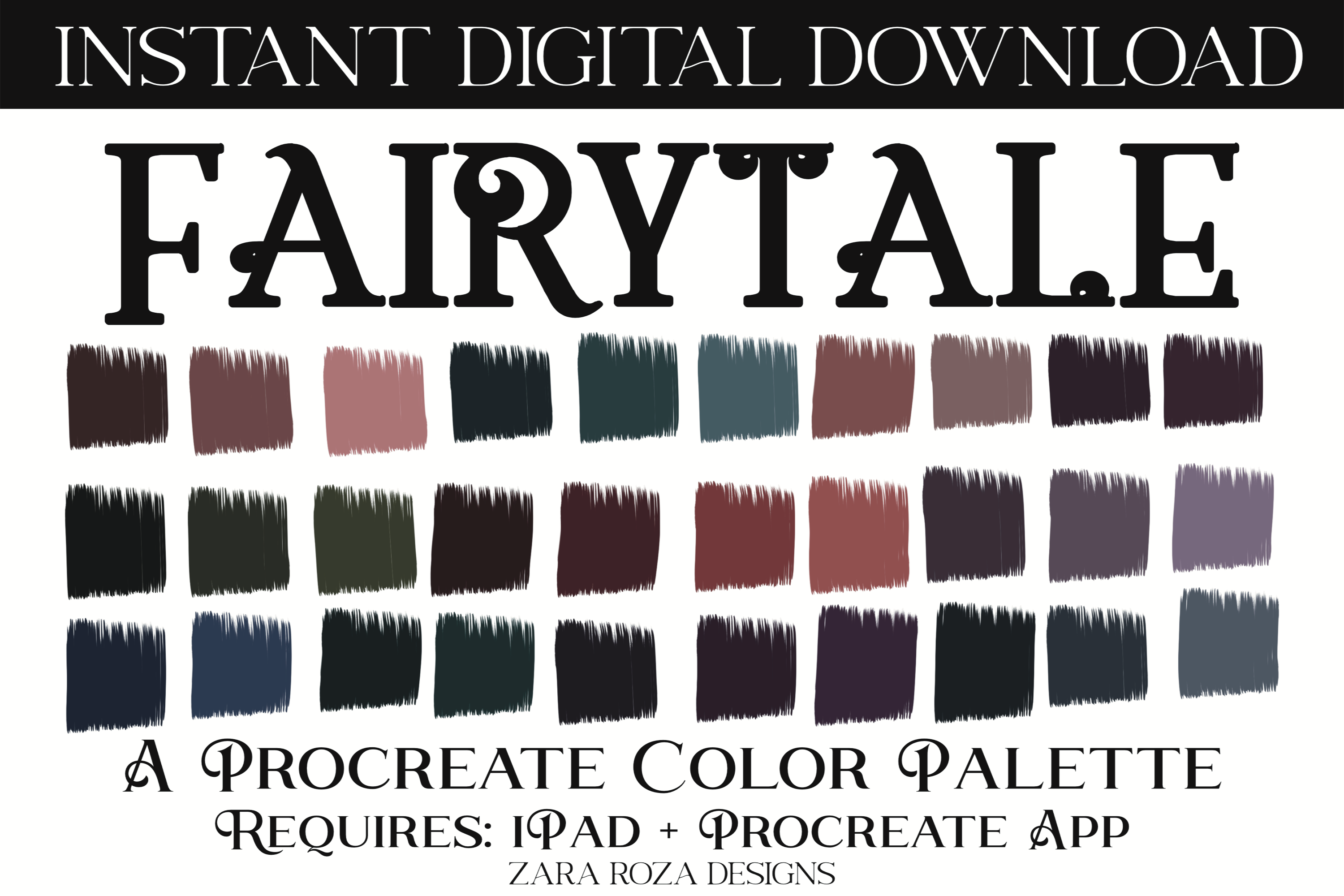 Fairytale Procreate Color Palette