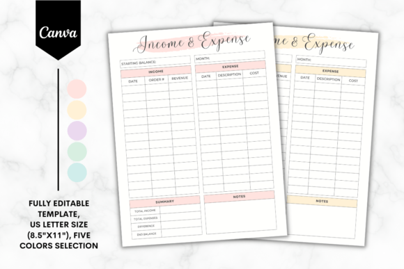 Income & Expense Tracker Template 1