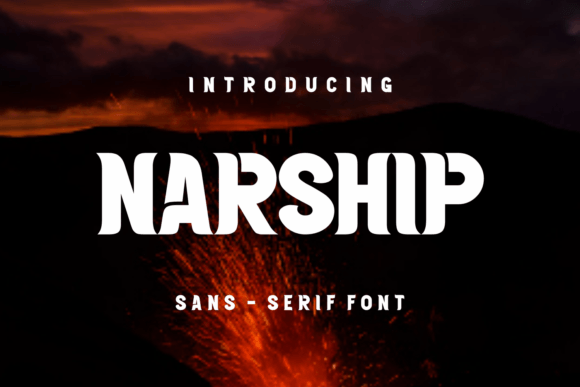 Narship Font PNG with transparent background - Preview 1