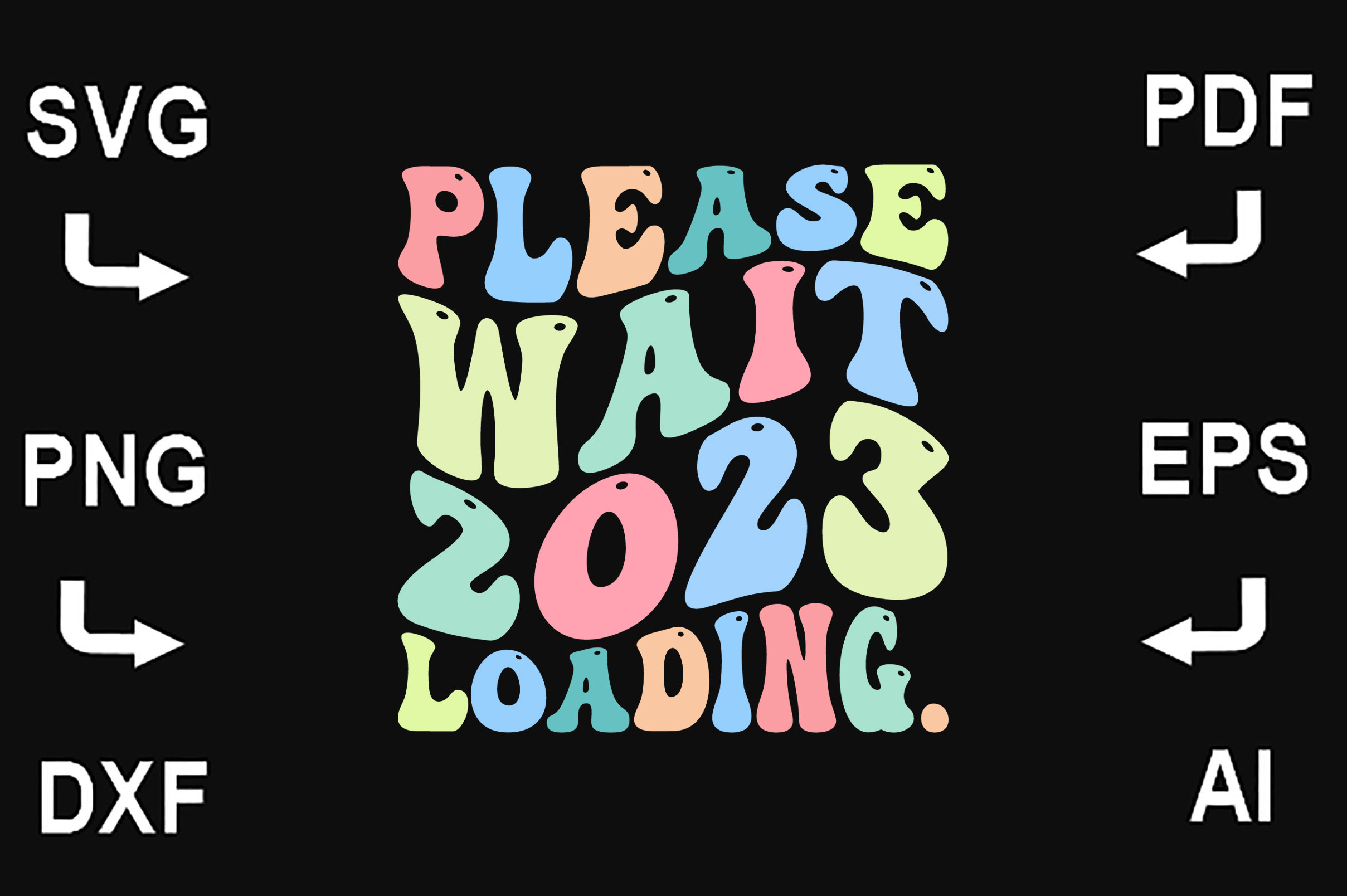 Please Wait 2023 Loading SVG Cut File Graphic by CreativeDesignShop ...