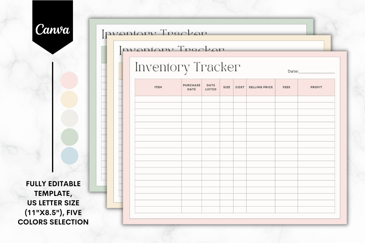 Reseller Inventory Tracker Template 2