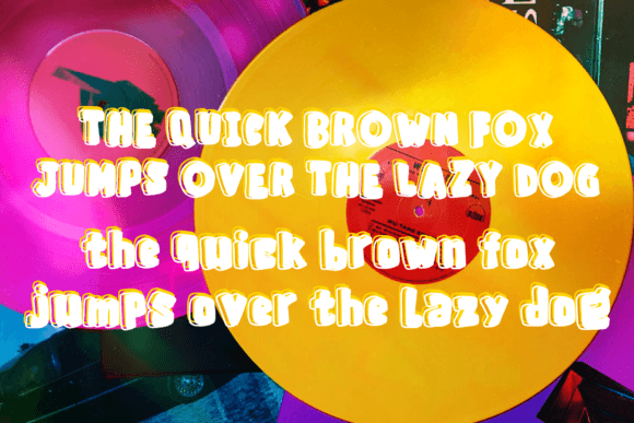 Retro Boy Font PNG with transparent background - Preview 3