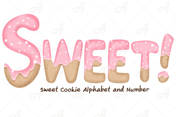 Sweet Cookie Alphabet & Number Graphic by Anaya · Creative Fabrica