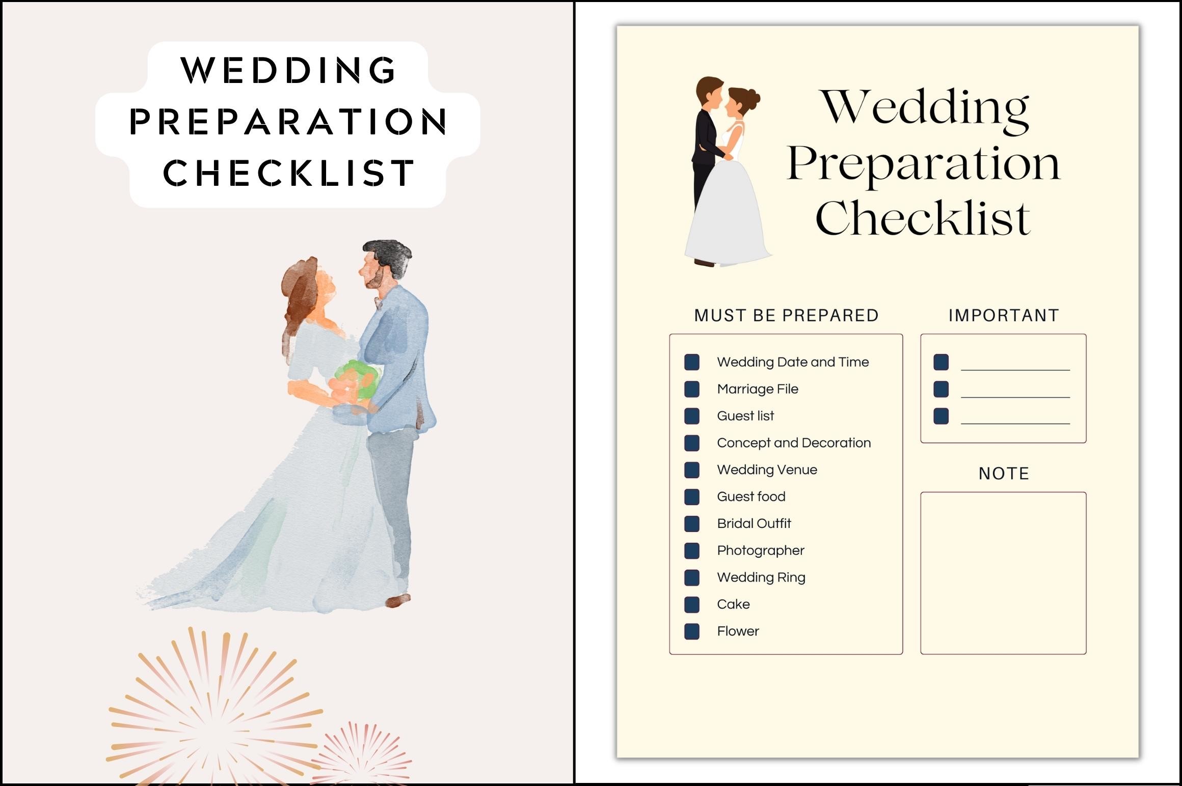 Wedding planner template pdf printable