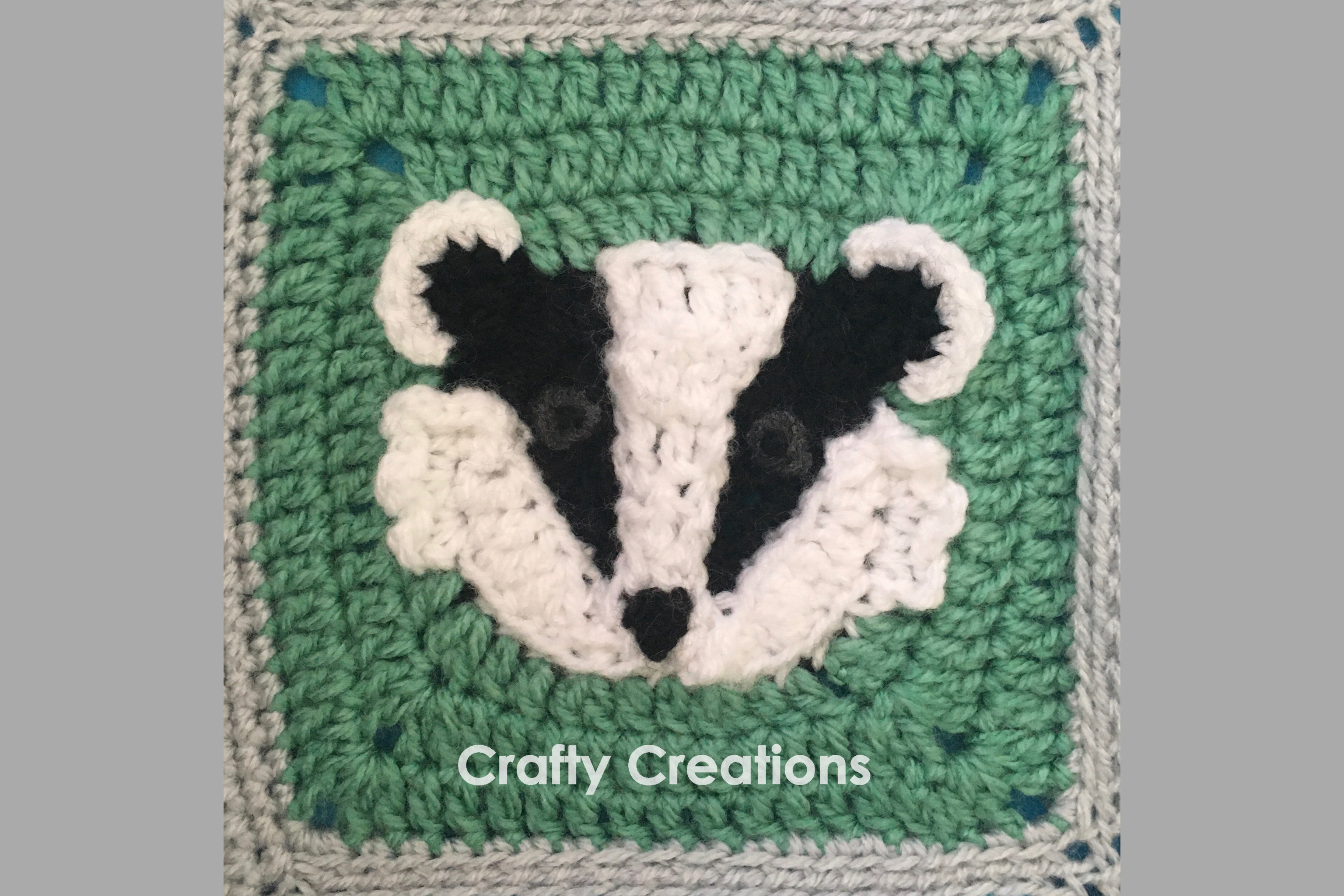Badger Granny Square Crochet Pattern