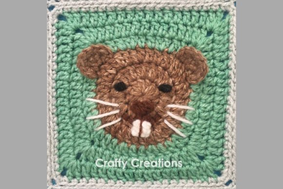 Beaver Granny Square Crochet Pattern