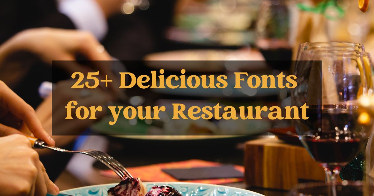 Menu Text Examples 25+ Best Restaurants Fonts for your menu - Creative Fabrica