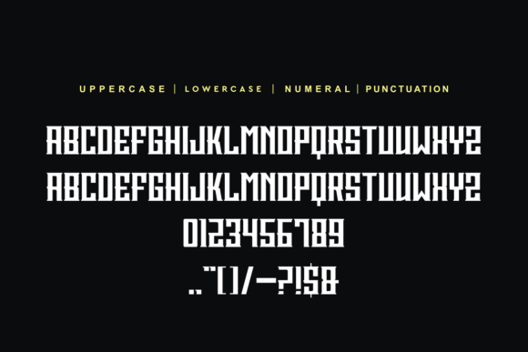 Bronkery Font PNG with transparent background - Preview 3