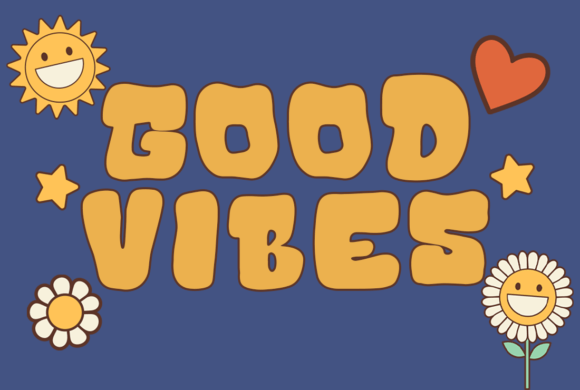 Fluffy Groovy Font - Preview 1