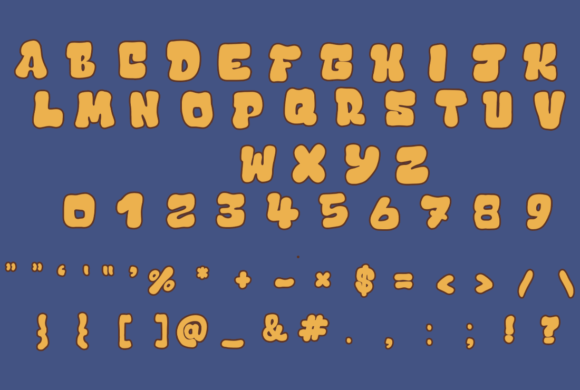 Fluffy Groovy Font - Preview 2
