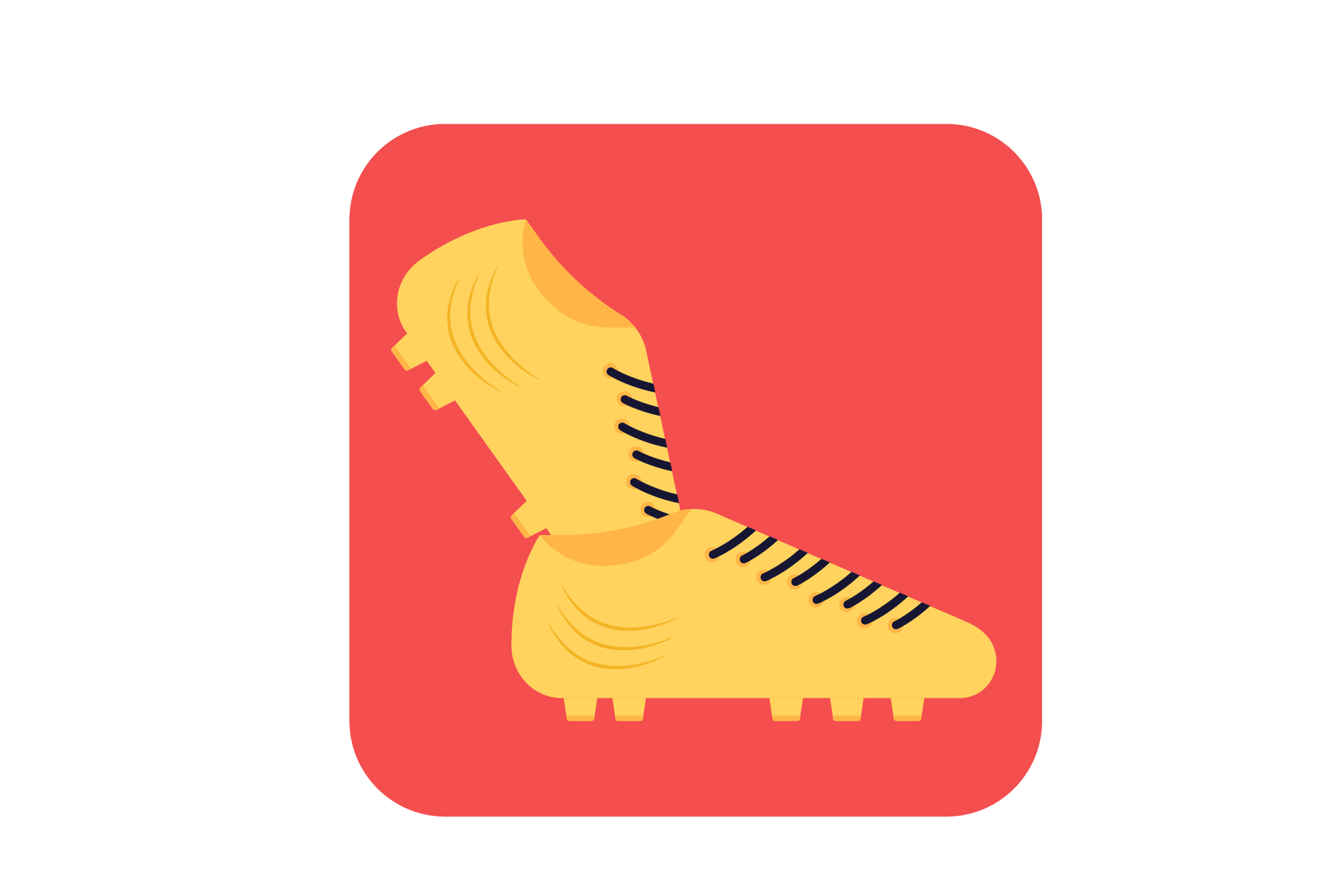 Golden Football Boots Icon