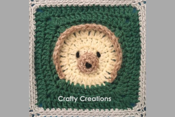 Hedgehog Granny Square Crochet Pattern