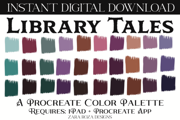 Library Tales Procreate Color Palette