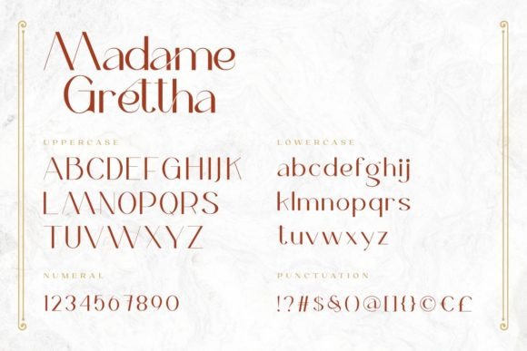 Madame Grettha Font PNG with transparent background - Preview 2