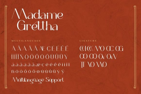 Madame Grettha Font PNG with transparent background - Preview 4