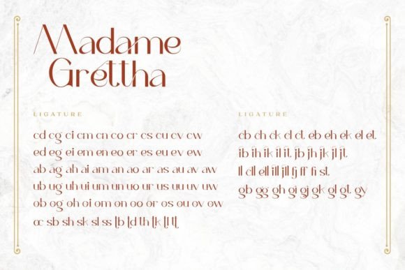 Madame Grettha Font PNG with transparent background - Preview 6