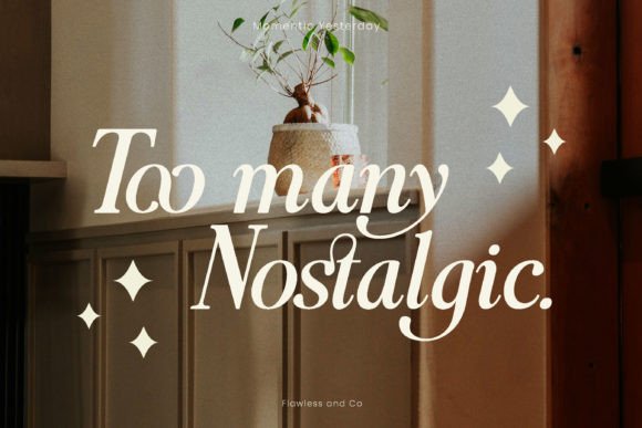 Momentic Yesterday Font PNG with transparent background - Preview 1