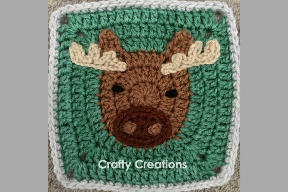 Moose Granny Square Crochet Pattern