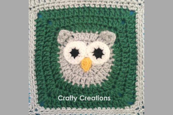 Owl Granny Square Crochet Pattern