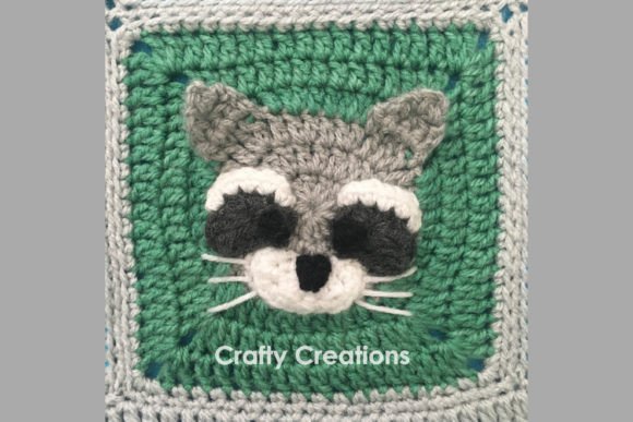 Raccoon Granny Square Crochet Pattern