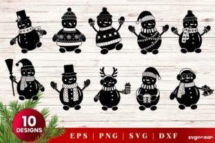 Snowman Svg Bundle Graphic by SvgOcean · Creative Fabrica