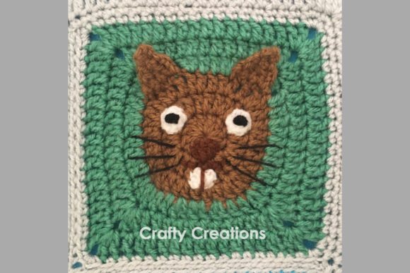 Squirrel Granny Square Crochet Pattern