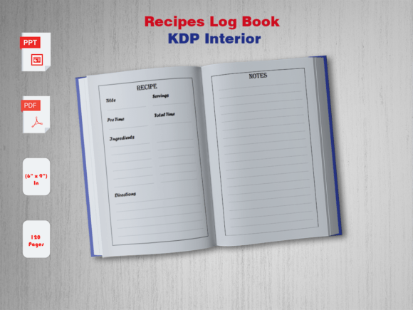 Blank Cookbook KDP Interior Template