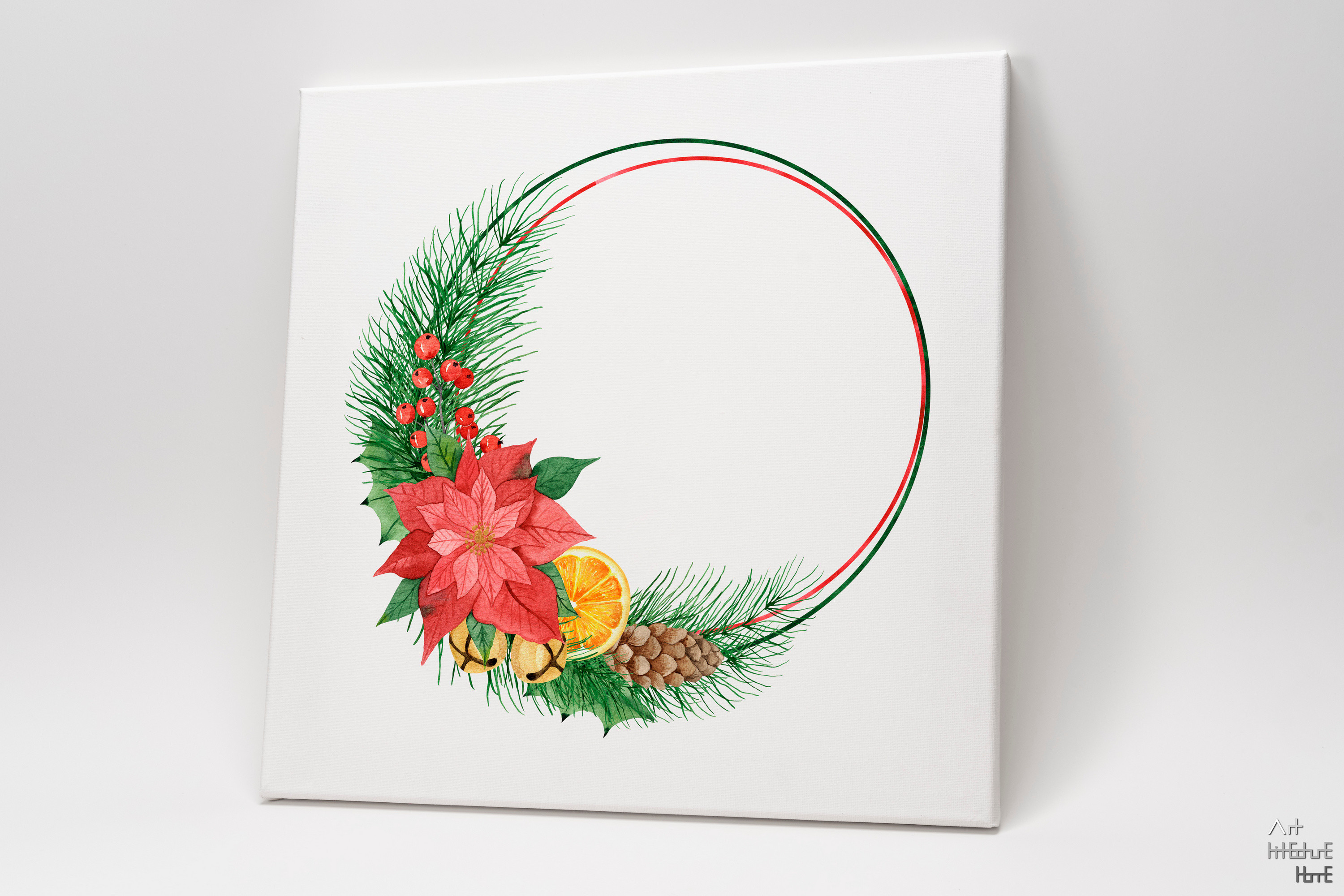 Christmas Watercolor Cliparts, Flat Icon - photo 2