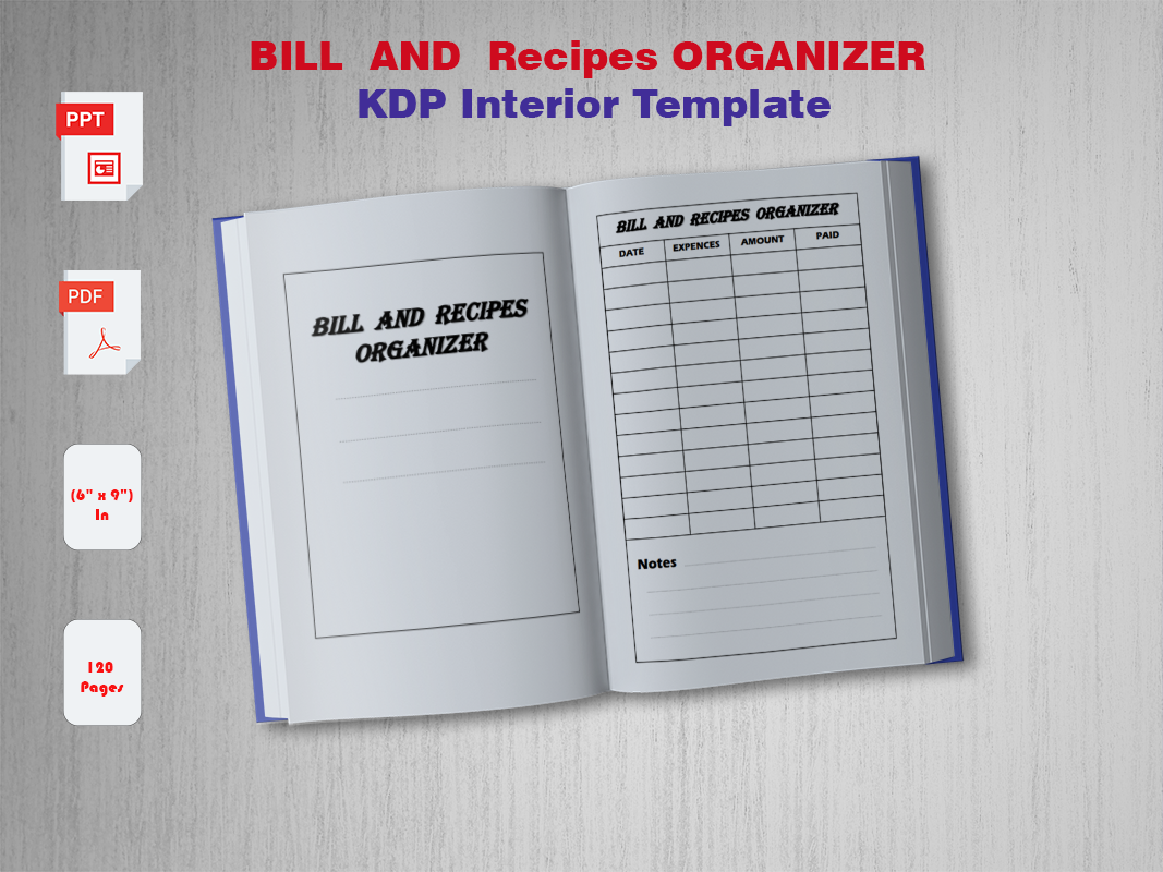 Cook Book KDP Interior Template