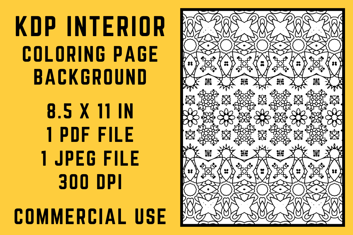 KDP Interior Coloring Page Background 02 Graphic by Funkyday · Creative ...