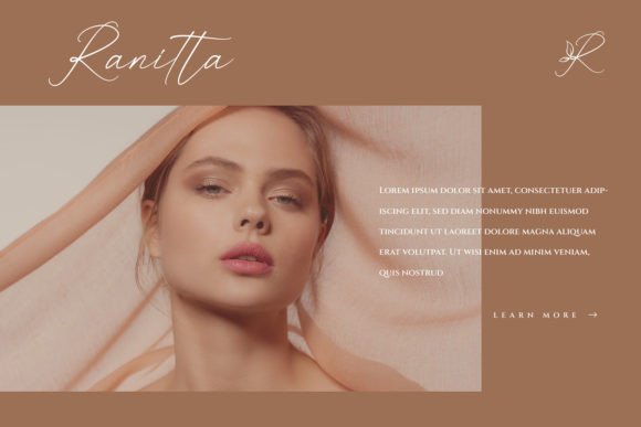 Oriella Font PNG with transparent background - Preview 1