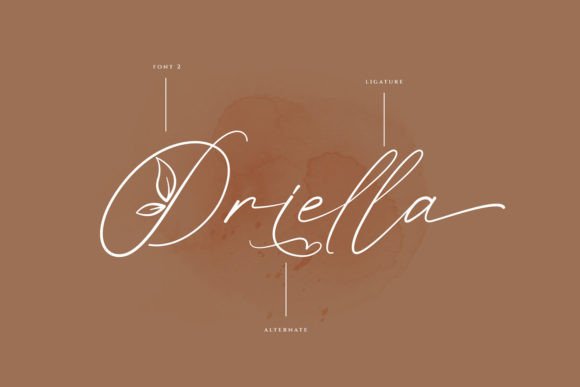 Oriella Font PNG with transparent background - Preview 5