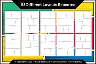 8.5x11 Comic Book Blank Template | KDP Graphic by Emery Digital Studio ...