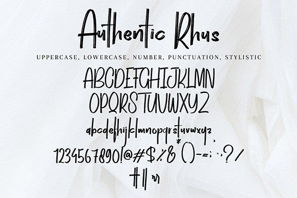 Authentic Rhus Font - Preview 6