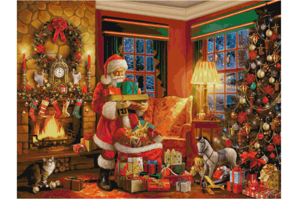Christmas Santa Cross Stitch Patterns 12